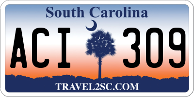 SC license plate ACI309