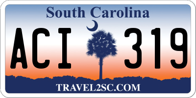 SC license plate ACI319
