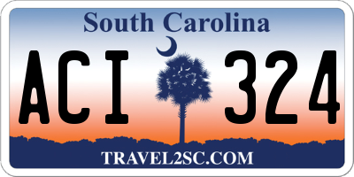 SC license plate ACI324