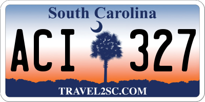 SC license plate ACI327