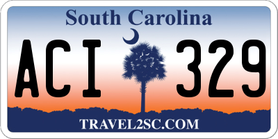SC license plate ACI329