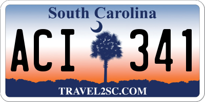 SC license plate ACI341