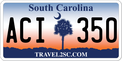 SC license plate ACI350