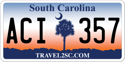 SC license plate ACI357