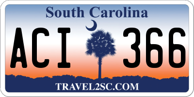 SC license plate ACI366