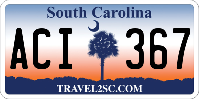 SC license plate ACI367