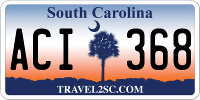 SC license plate ACI368