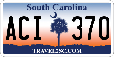 SC license plate ACI370