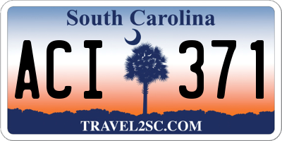 SC license plate ACI371