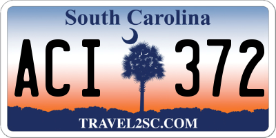 SC license plate ACI372