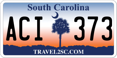 SC license plate ACI373