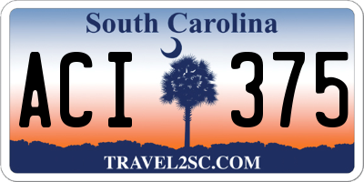 SC license plate ACI375