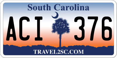 SC license plate ACI376