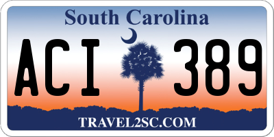 SC license plate ACI389