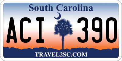 SC license plate ACI390