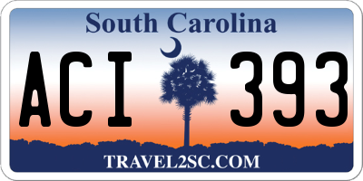 SC license plate ACI393