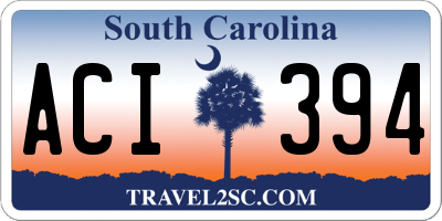 SC license plate ACI394
