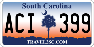 SC license plate ACI399