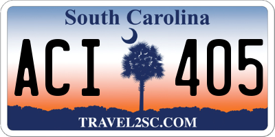 SC license plate ACI405