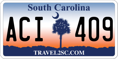 SC license plate ACI409