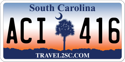 SC license plate ACI416