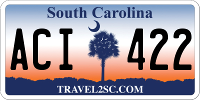 SC license plate ACI422