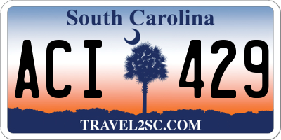 SC license plate ACI429