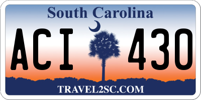 SC license plate ACI430