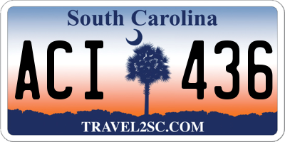 SC license plate ACI436