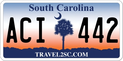 SC license plate ACI442