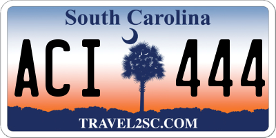 SC license plate ACI444