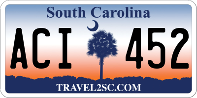 SC license plate ACI452