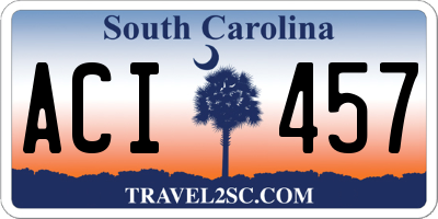 SC license plate ACI457