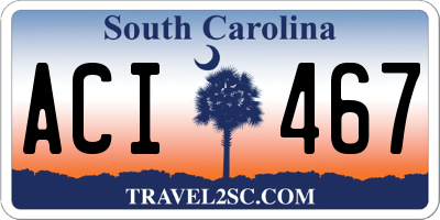 SC license plate ACI467
