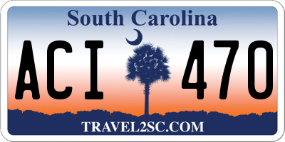 SC license plate ACI470