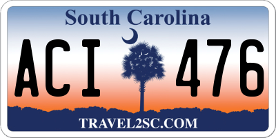 SC license plate ACI476