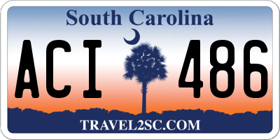 SC license plate ACI486