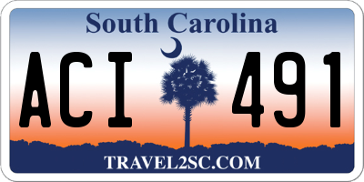 SC license plate ACI491