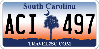 SC license plate ACI497