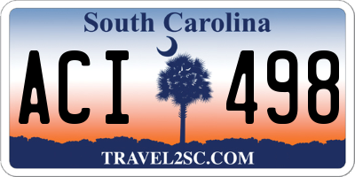 SC license plate ACI498