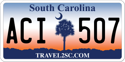 SC license plate ACI507