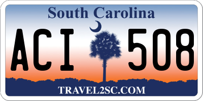 SC license plate ACI508