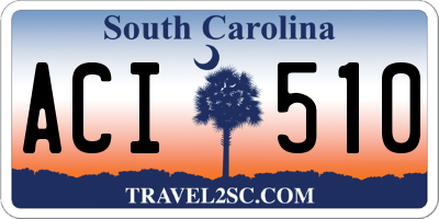 SC license plate ACI510