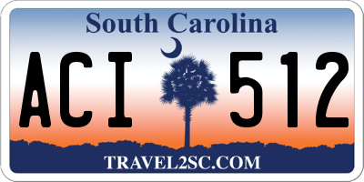 SC license plate ACI512