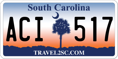 SC license plate ACI517