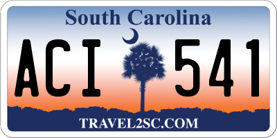 SC license plate ACI541