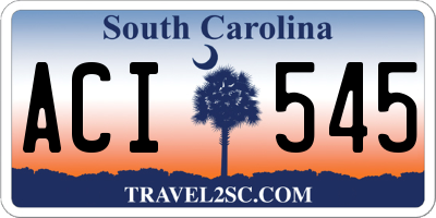SC license plate ACI545