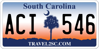 SC license plate ACI546