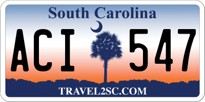 SC license plate ACI547