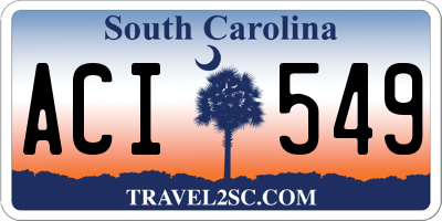 SC license plate ACI549